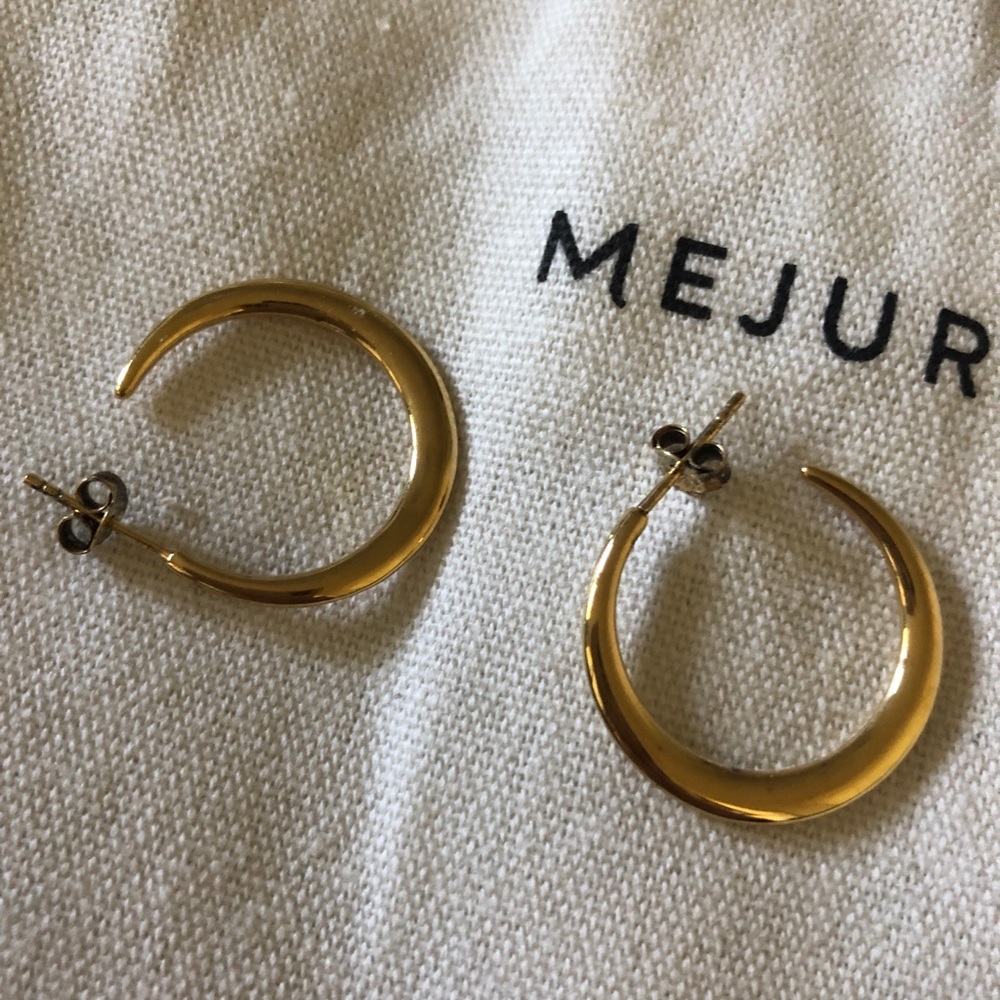 Gold Vermeil ‘Editor’ Hoop Earrings